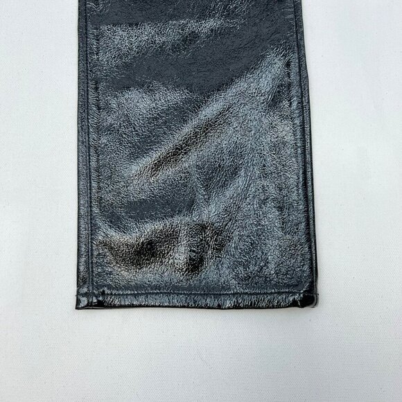 Gap Womens Faux Leather Vintage Slim Pants High Rise Black Size 10 Pockets New - Picture 5 of 10